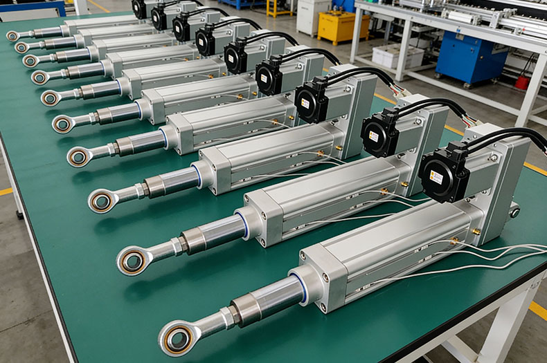 伺服电动缸前端鱼眼接头的连接与固定方法