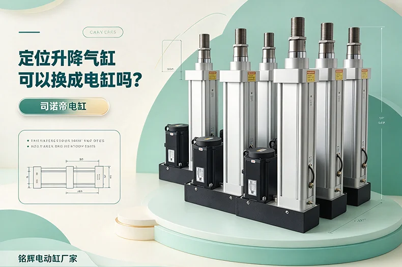定位升降气缸可以换成电缸吗?铭辉电动缸厂家讲清替换边界与选型