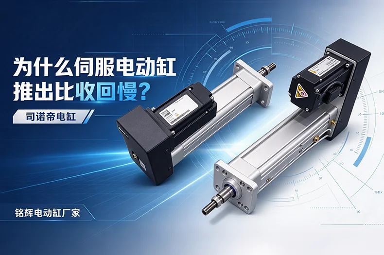 为什么伺服电动缸推出比收回慢?7大原因与选型对策